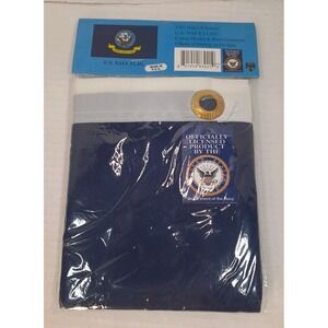 US Navy Flag Officially Licensed 3x5 Super Polyester Canvas Header Brass Grommet